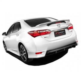 Toyota corolla (2012-2016) Arka Tampon Flap + Difüzör (Plastik)